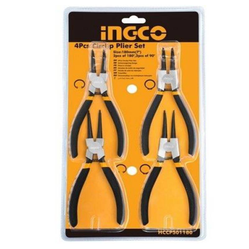 Jeux de 4 Pince Circlips INGCO - HCCPS01180 