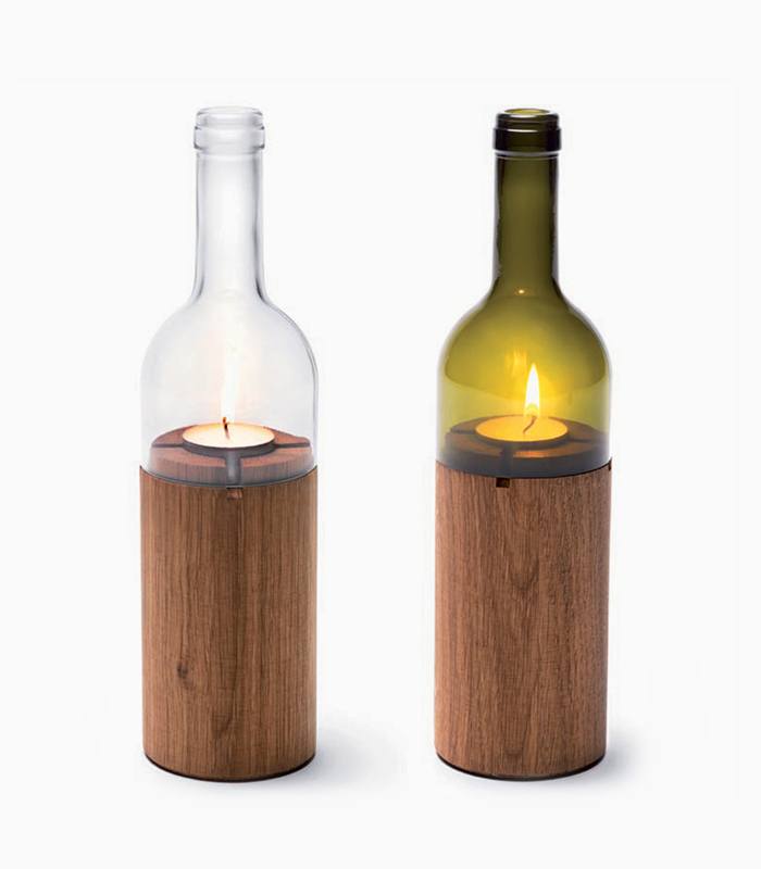 Wine bottle lantern – Image 2