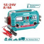 Chargeur de batterie 12/24V TBC1601 avec affichage LED et câble de connexion.