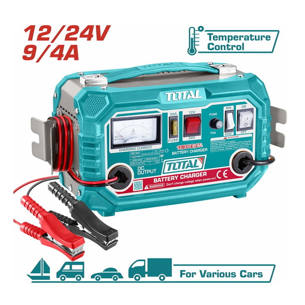 Chargeur De Batterie 12V/24V TBC1601 TOTAL