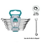 Jeu de 8 Clés à Cliquet THT102RK086 TOTAL