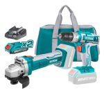 Pack Perceuse et Meuleuse sans fil TCKLI2009 TOTAL