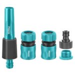 Lance d’arrosage 5 fonctions TOTAL THHCS05122 pour tuyau 1/2 pouce jardin et nettoyage