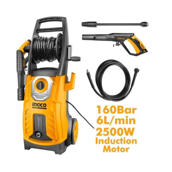 Nettoyeur haute pression INGCO 2500W 160 bar puissant pour nettoyage voiture terrasse façade