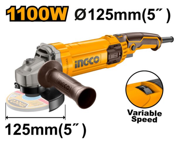 meule 125mm 1100w AG1100385 INGCO