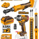 Pack cle a choc cle a cliquet ingco 20v Pack cle a choc cle a cliquet ingco 20v Pack cle a choc cle a cliquet ingco 20v