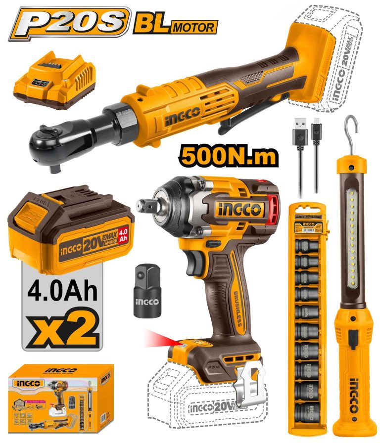 Pack cle a choc cle a cliquet ingco 20v Pack cle a choc cle a cliquet ingco 20v Pack cle a choc cle a cliquet ingco 20v