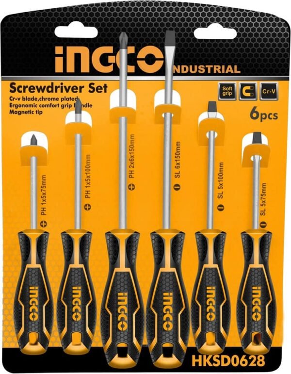 HKSD0628 jeu de tournevis 6 pcs ingco