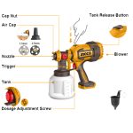 Pistolet de peinture 20V INGCO CSGLI20042 – Image 3