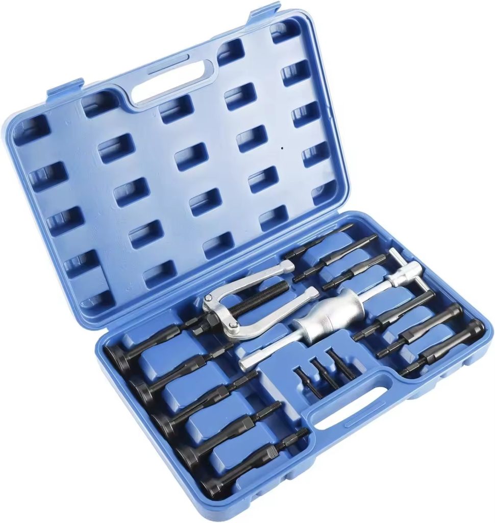 Ensemble d'extracteurs de roulements 16 pièces avec marteau coulissant