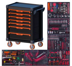 Servante à outils 421 pcs 7 tiroirs