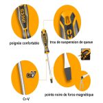 Coffret de 18 tournevis ergonomiques