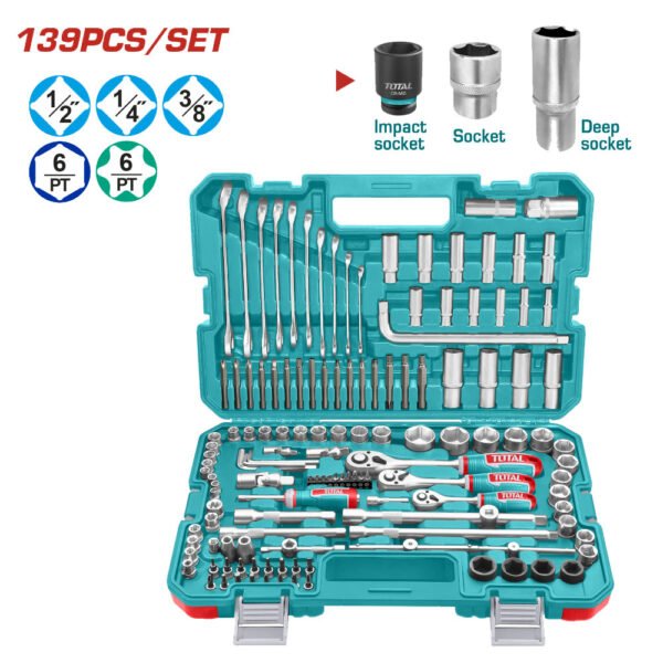 Coffret d’outils à main complet 139 pièces