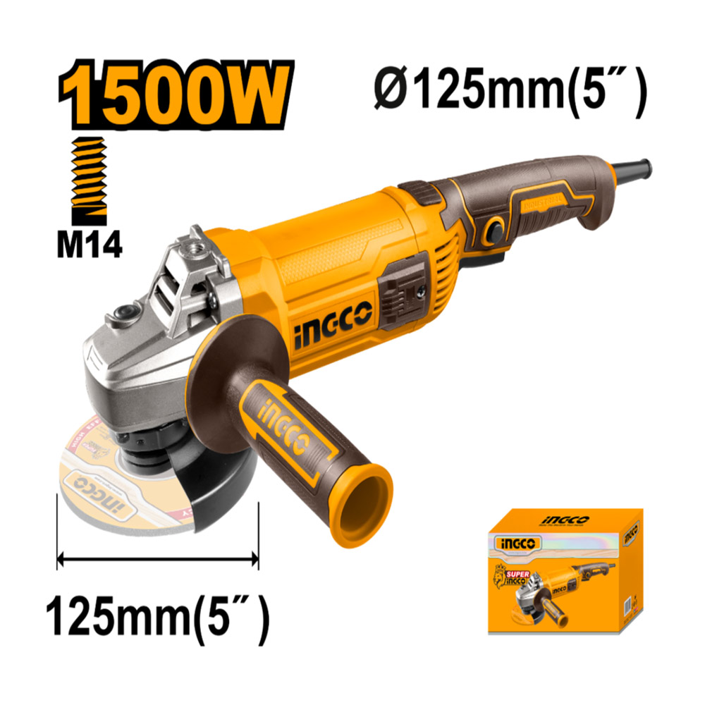 Meule à disque 1500W INGCO AG150028 Meule à disque 1500W pour découpe métal