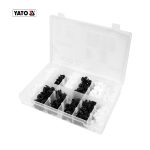 Assortiment de 370 clips de fixation compatibles Mitsubishi en coffret YATO pour carrosserie automobile