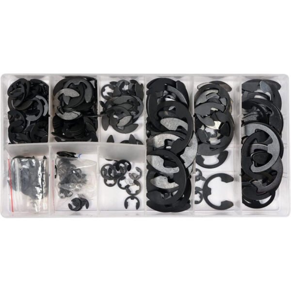 Circlips à anneau en E YATO pour fixation d’axes