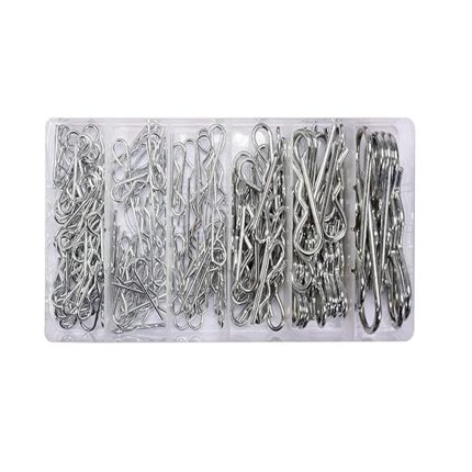 Assortiment de goupilles fendues à ressort YATO 150 pièces en acier