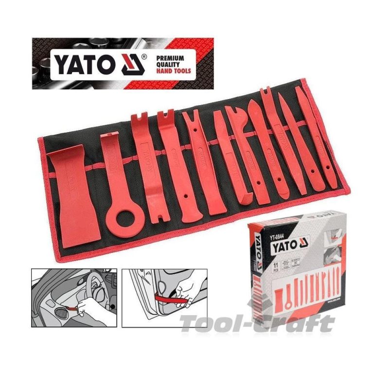 Jeu démontage panneau 11 pcs YATO YT-0844