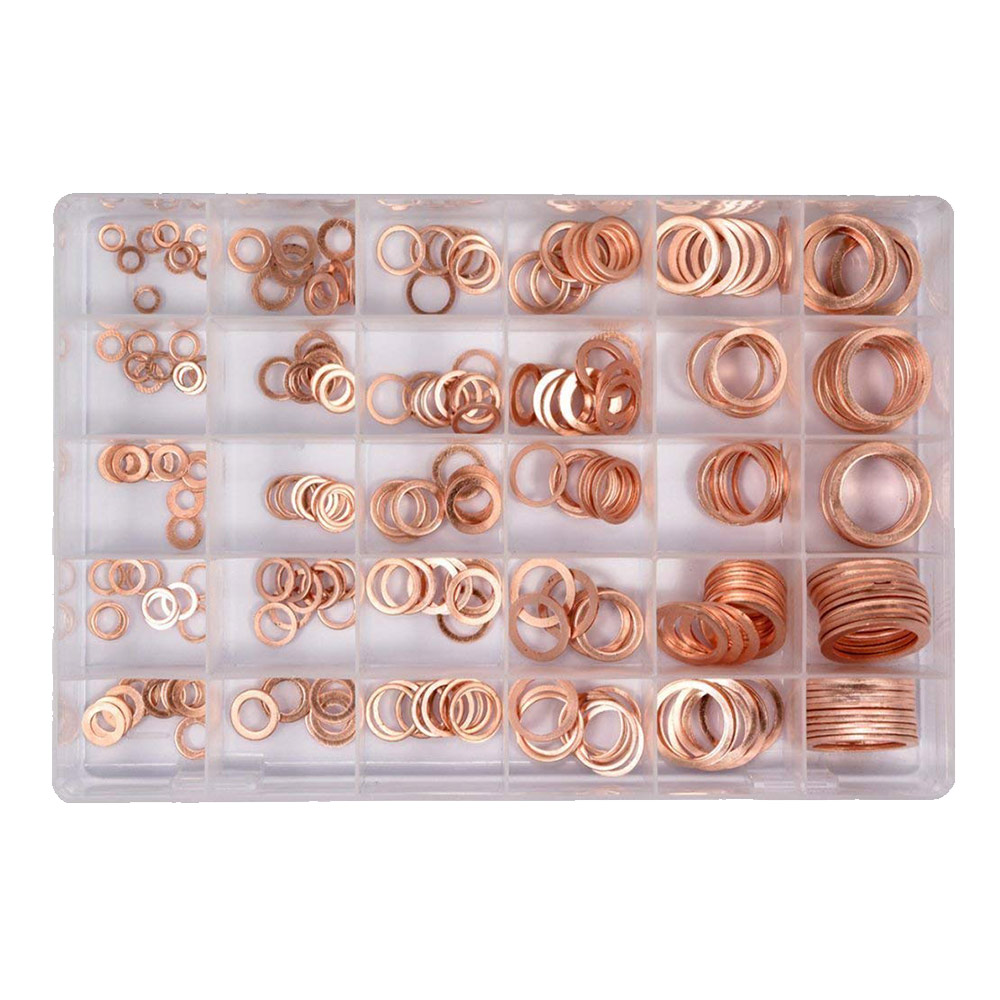 Assortiment joints toriques cuivre 300 PCS 0687v2 YATO Joints toriques en cuivre YATO 300 pièces pour étanchéité mécanique
