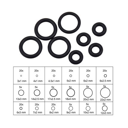 Assortiment de joints toriques YATO 225 pièces pour étanchéité mécanique