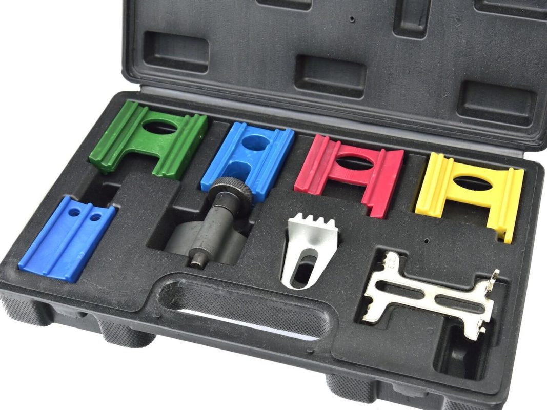 Kit de verrouillage de distribution 8 pièces GEKO – outil de calage moteur pour entretien et remplacement de courroie ou chaîne de distribution