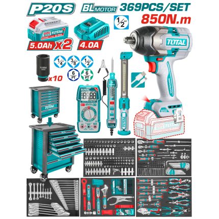 Servante d’atelier TOTAL 369 pièces