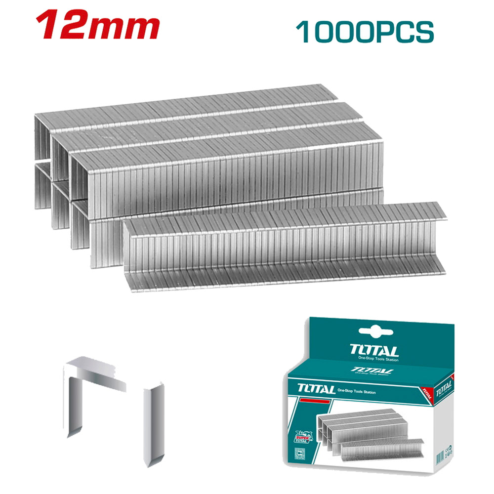 agrafes-total-12mm AGRAFES 12mm TOTAL (L0.7mm) 1000pcs THT39121 – Image 1