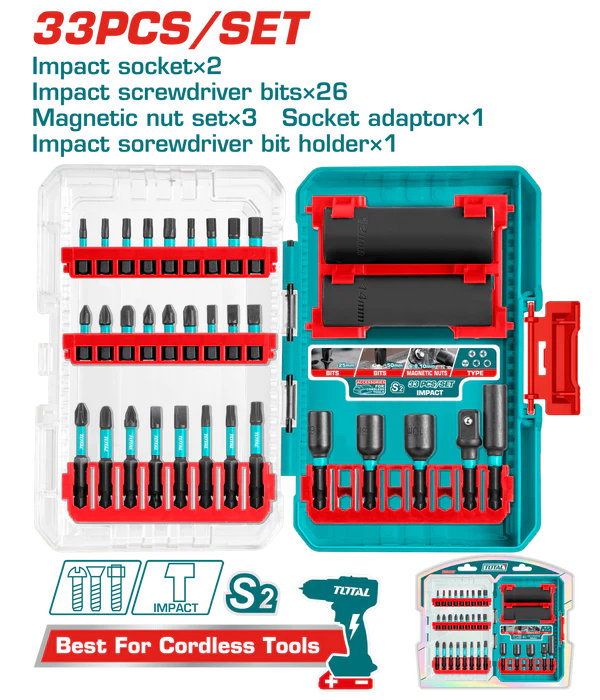 kit-total-33-pieces-embouts-douilles-a-choc-acier-s2-tacsdl63306-1826454_601x700 JX 33 EMBOUTS TACSDL63306 – Image 1