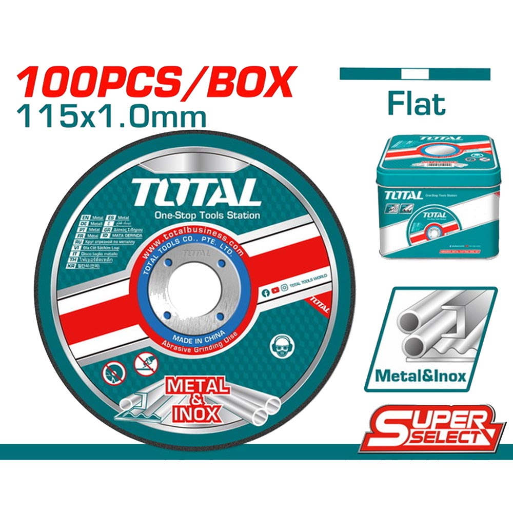 100 DISQUE A TRONÇ 115MM 1MMX22,2MM TOTAL TAC210115100 – Image 1