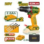 Perceuse à percussion JADEVER 20 V 52Nm JDCDP5281