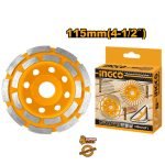 Disque meule boisseau diamant 115mm(4-1/2") INGCO CGW021151