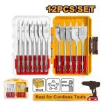 Jeu de 12 forets à bois à plumes INGCO AKDL1206 INDUSTRIAL