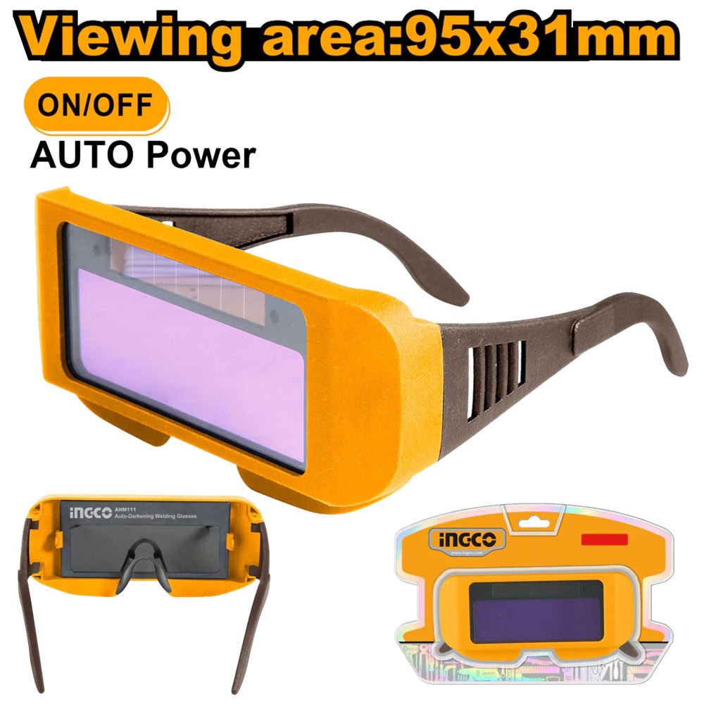 6 Lunettes de soudage à assombrissement automatique INGCO AHM111 – Image 1