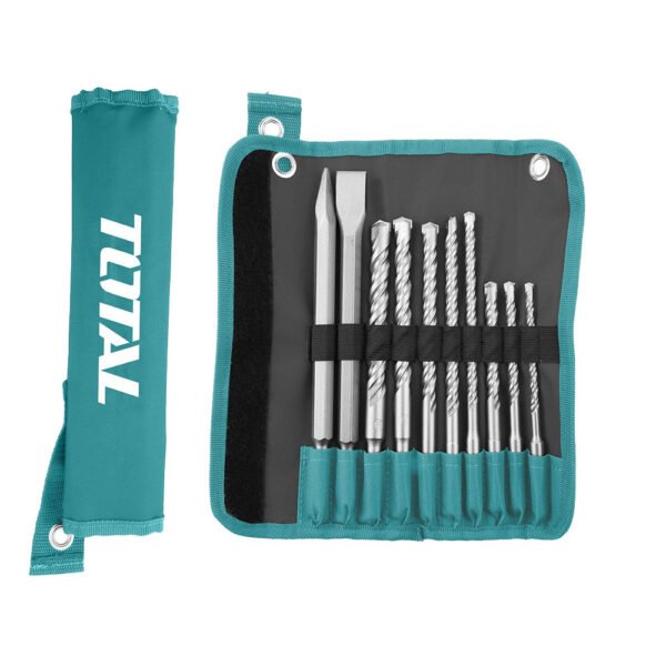 JX 10 MECHES A BETON+BURINS SDS PLUS TACSD19101 TOTAL