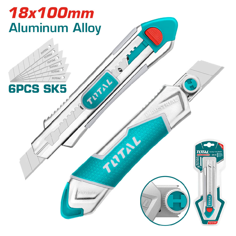 CUTTER-LAME-18 CUTTER LAME 18X100MM ALUM TOTAL TG5121806 – Image 1