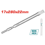BURIN HEX PLAT 17X280MM TAC153172 TOTAL
