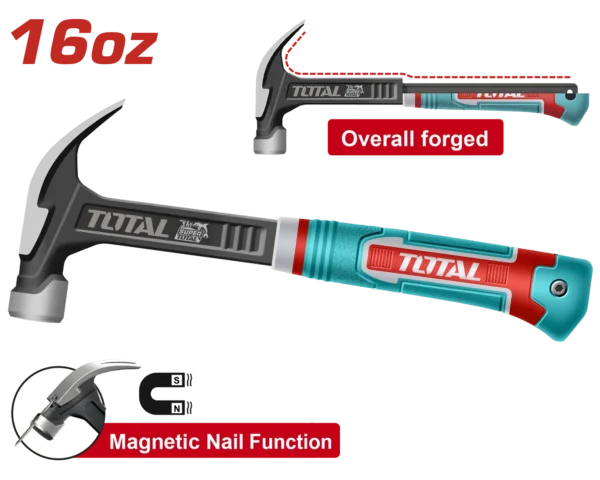 MARTEAU ARRACHE CLOU MAGN 450G THCH61016L TOTAL