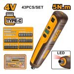 Tournevis 4V 5N.m INGCO CSDLI04062