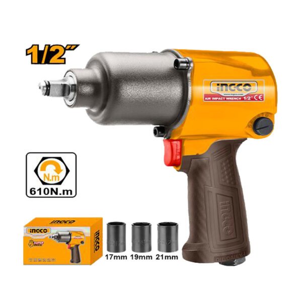 Clé à Choc Pneumatique 1/2" 6.3 Bar INGCO AIW12562