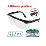 Lunette de protection TSP301 transparente anti‑impact pour travaux et sécurité.