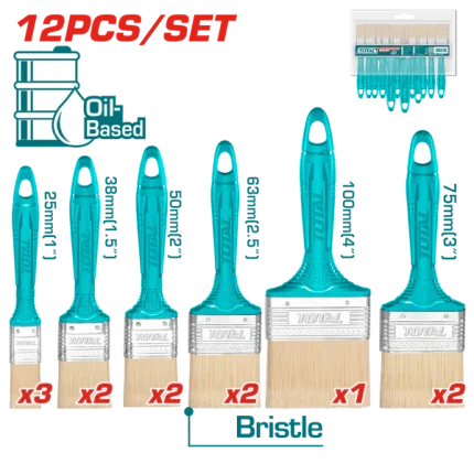 Ensemble de 12 pinceaux TOTAL THT84501201