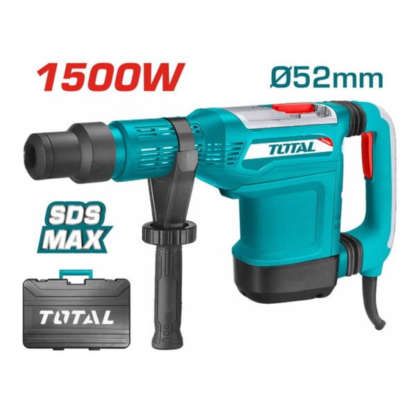 Marteau perforateur électrique 1500W TH115526 avec mandrin SDS‑Max pour perçage et burinage.
