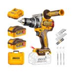 Perceuse-visseuse à percussion sans fil INGCO 20V Brushless – 166 Nm