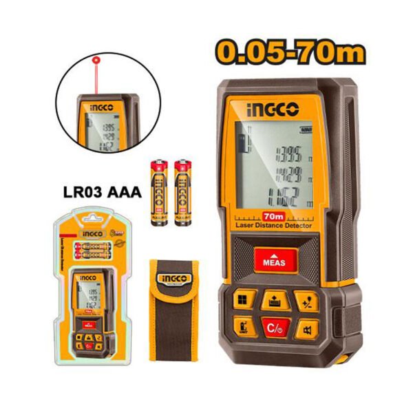 Télémètre laser 50 mètres numérique portable pour mesure précise