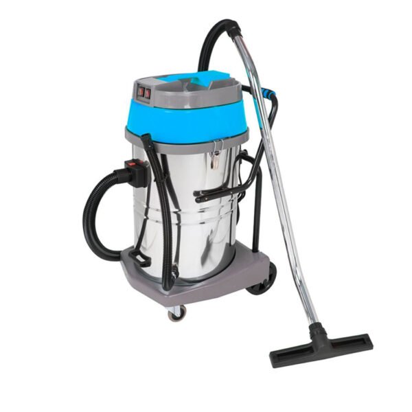 Aspirateur industriel 100L 4500W avec 3 moteurs pour usage professionnel humide et sec