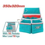 Ceinture d’outillage TOTAL 10 poches robuste pour organisation des outils sur chantier