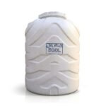 Citerne verticale alimentaire 500 L en High Density Polyethylene (HDPE) blanc pour stockage de liquides