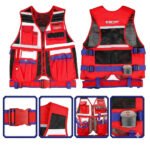 Gilet à outils EMTOP ETVT1701 avec multiples poches renforcées pour rangement pratique des outils sur chantier