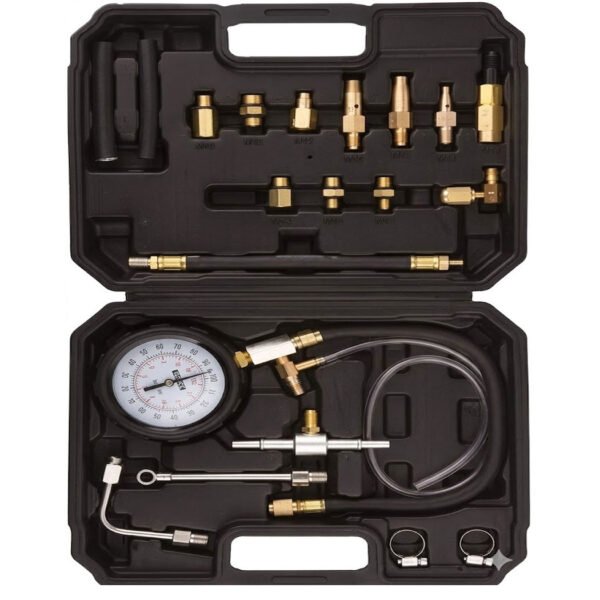 Kit testeur pression injection carburant YATO 20 pièces pour diagnostic automobile essence et diesel