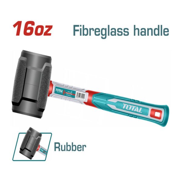 Marteau en caoutchouc TOTAL THRUH6816 450g maillet pour carrelage et montage